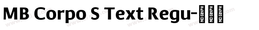 MB Corpo S Text Regu字体转换